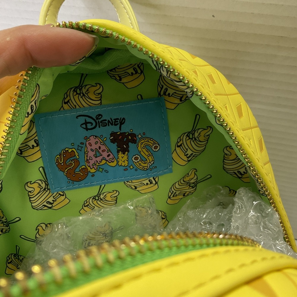 Loungefly Disney Parks Eats 2024 Pineapple Swirl Dole Whip Backpack Bag‎ - Picture 7 of 12